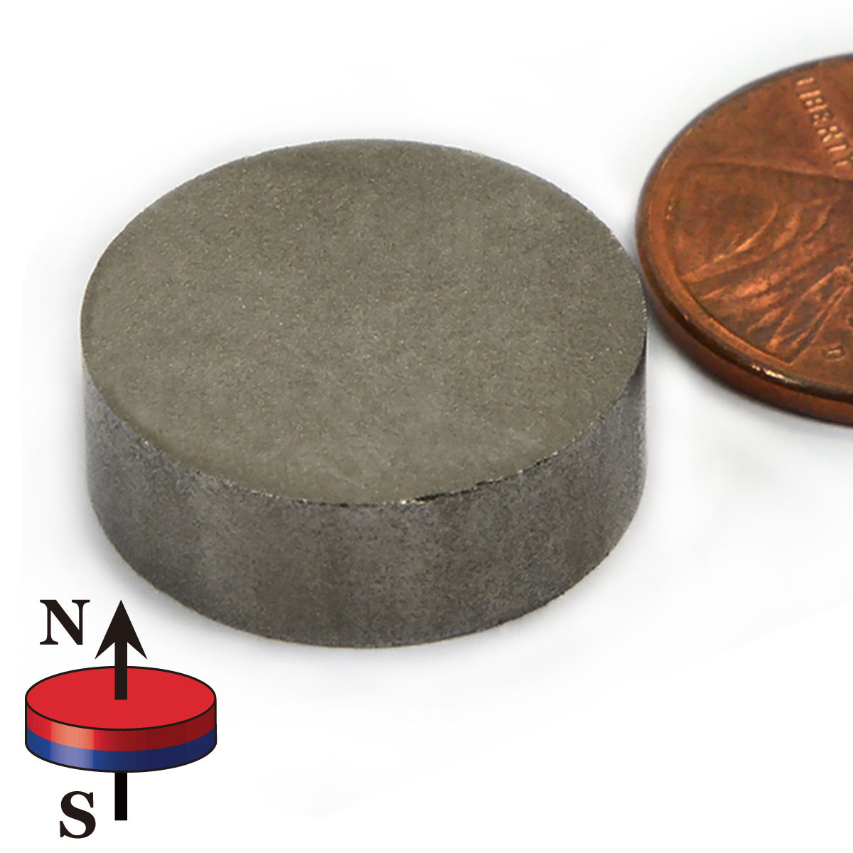 5/8"x3/8" SmCo Disc Magnet with 13.4 LB Pull Force
