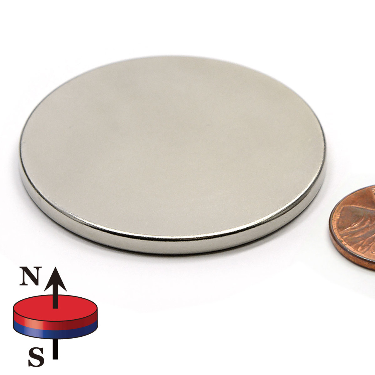 N42 Neodymium Small Disc Magnet 1/4x1/10, 2.2 LB Pull Force