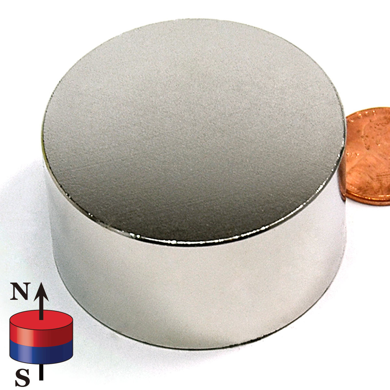 N52 neodymium disc magnet 1.75x1 inch