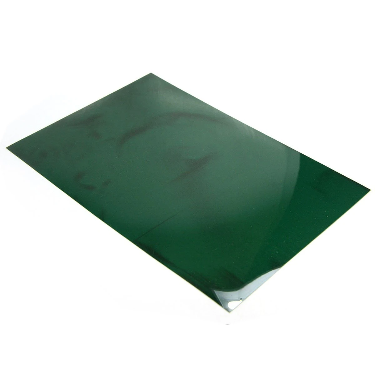 Flexible 6x6 magnetic viewing film in green for education and research – showing dark poles and light boundaries