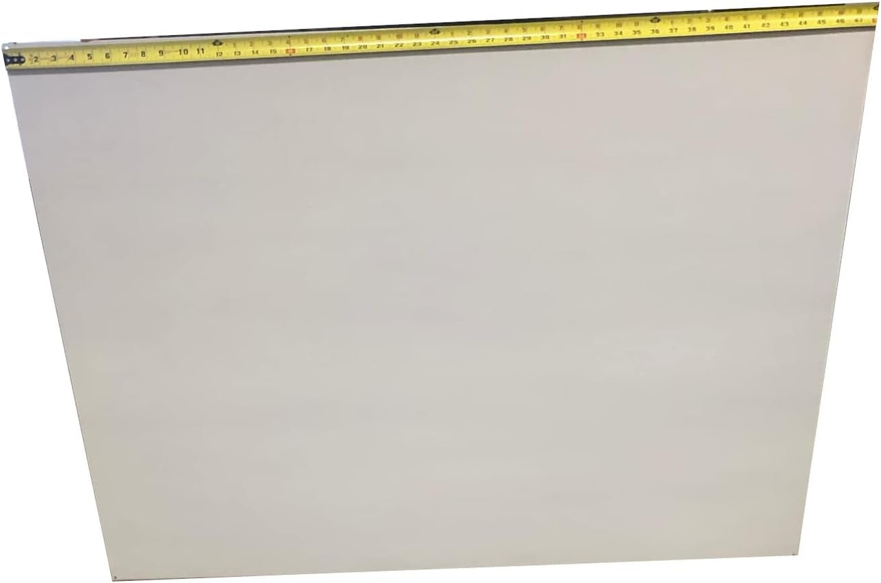 48x36 Stainless Steel Magnetic Message Board for Kitchen and Office Organization
