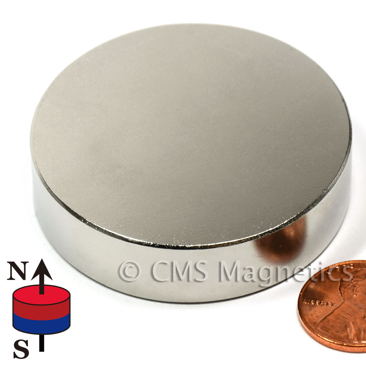 Disc Neodymium Magnets 2x1/2"