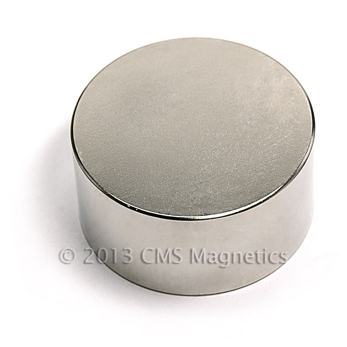 Industrial strength N42 disc magnet, 2 inches in diameter.
