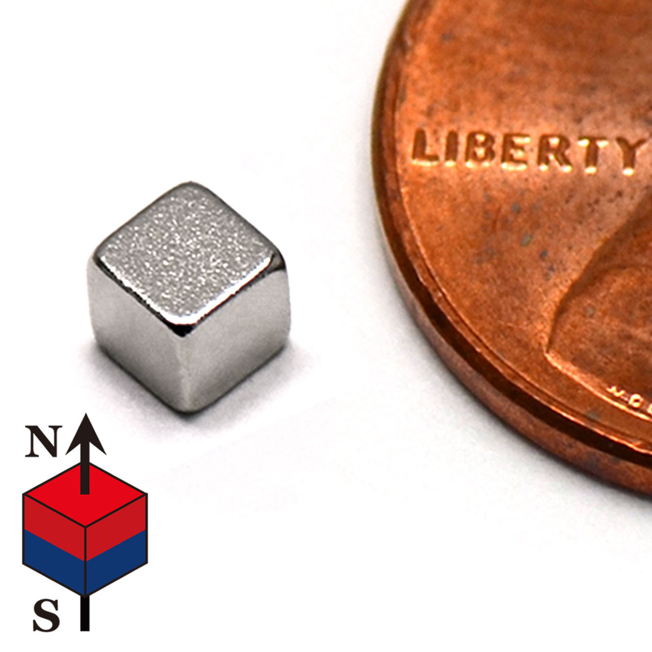 1/8" Cube Rare Earth NdFeB Magnets