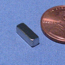 N50 1/8"x1/8"x3/8" Neodymium Rare Earth Block Magnet