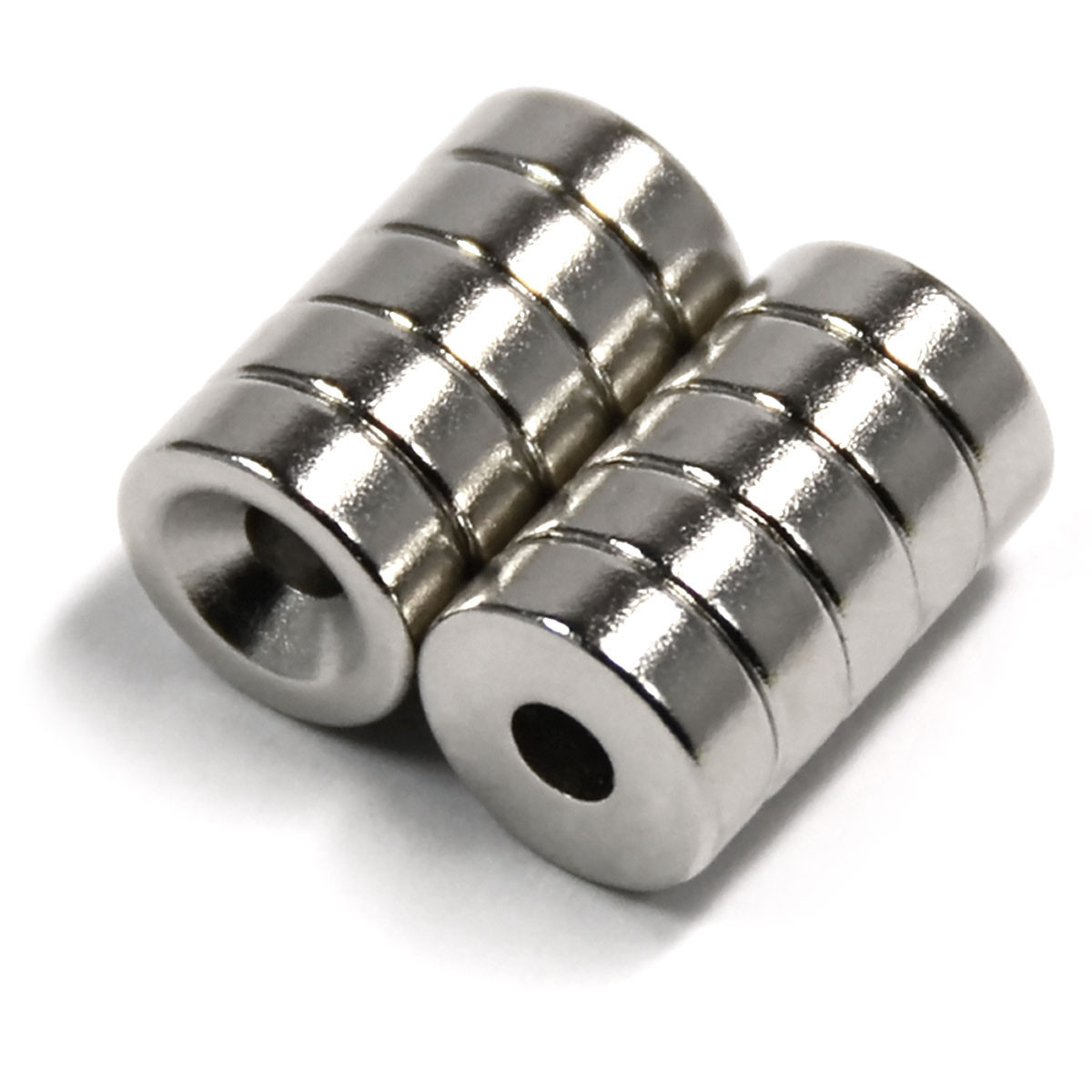 N45 Neodymium Disc Magnet – 3/8x1/8 – 4.2 lb Pull Countersunk Hole