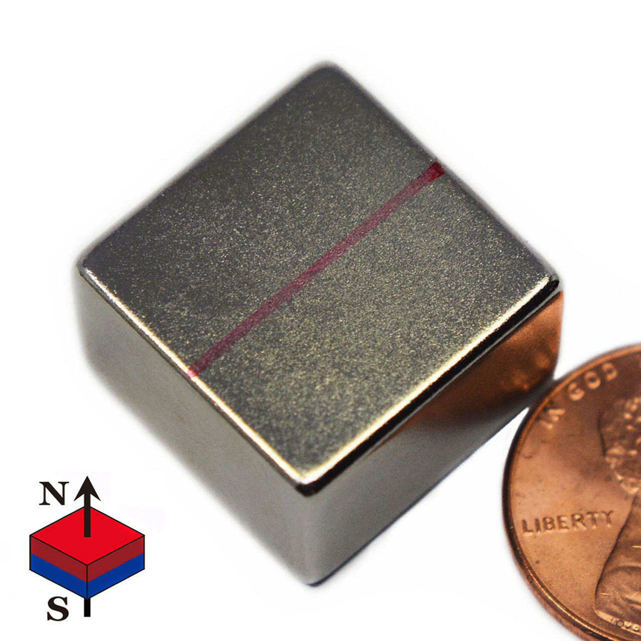 3/4x3/4x1/2" Block Magnet