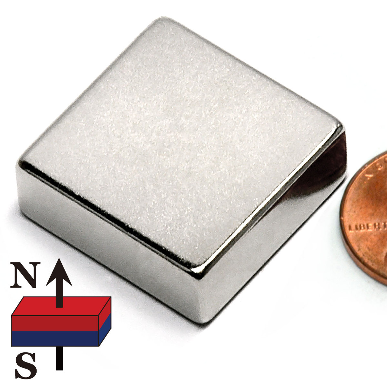 1"X1"X3/8" Neodymium Magnet