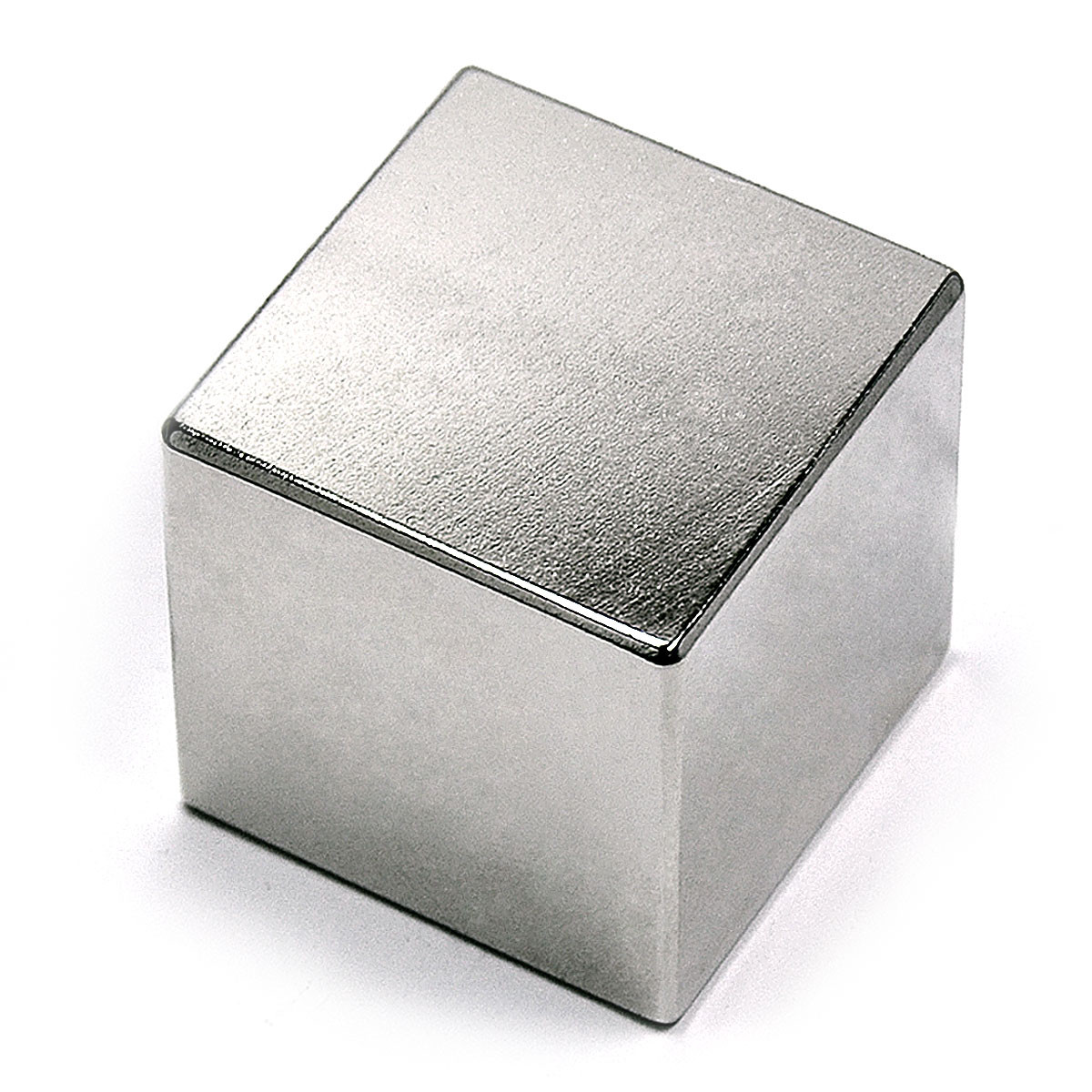 N42 Neodymium Cube Magnet in use, demonstrating its super strong magnetic force