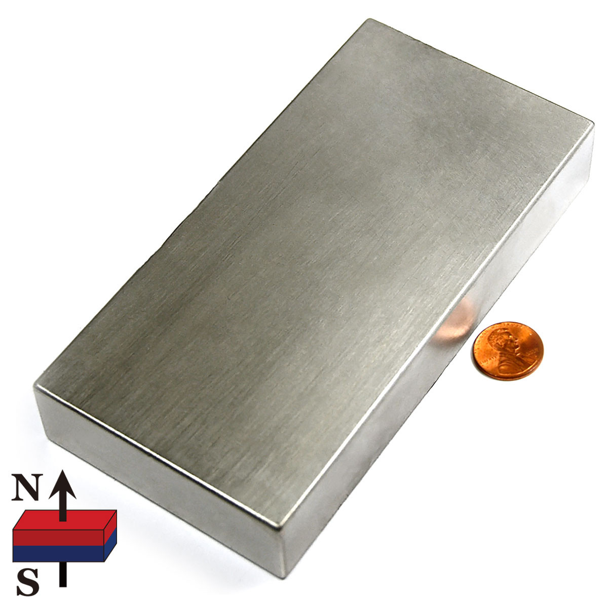 N42 Neodymium Block Magnet 6x3x1 Inch with 490 LB Pull