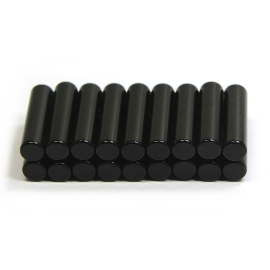 N48 Cylindrical Neodymium Magnet  Dia 3/16x3/4" Diametrically Magnetized EPOXY Coated