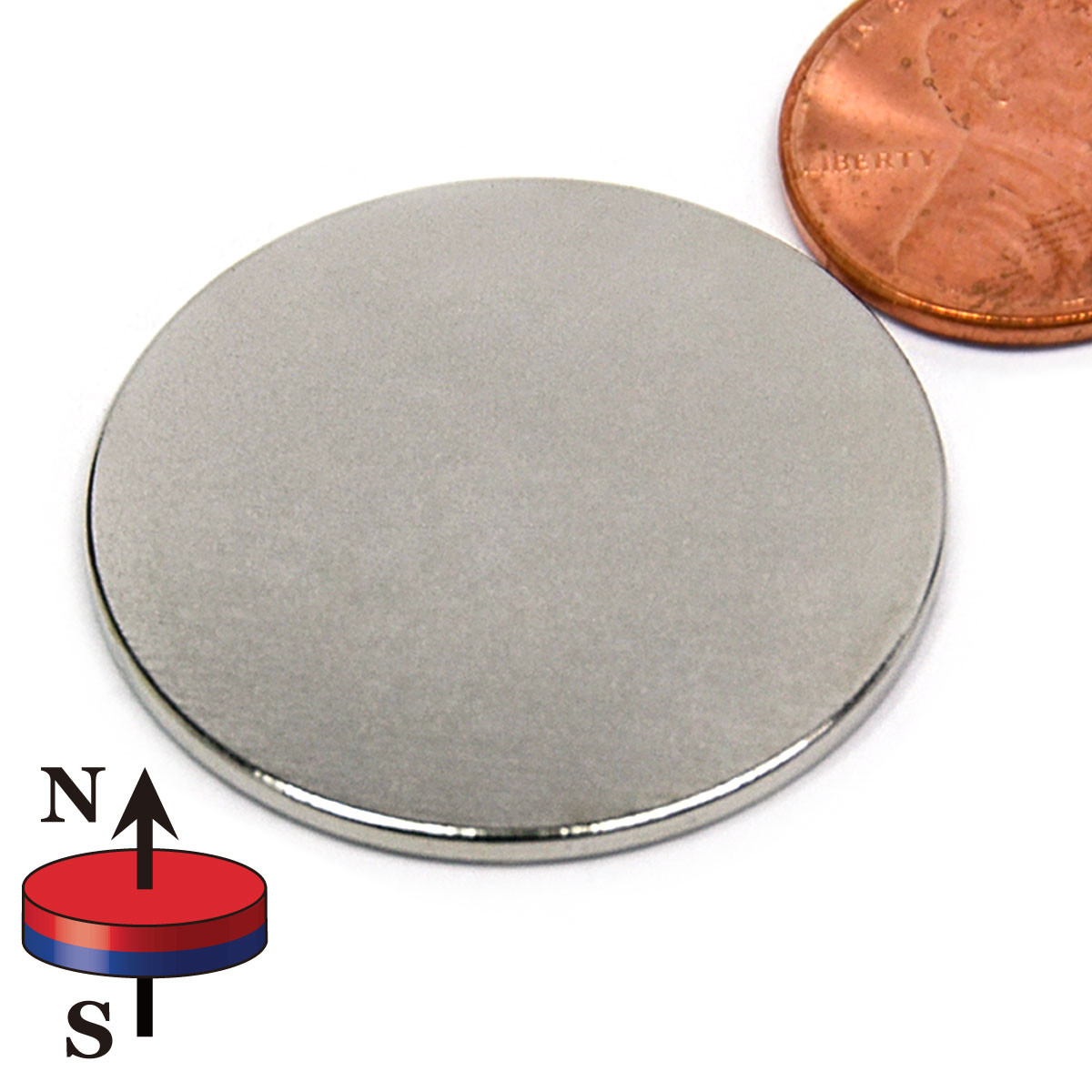 1 1/4X1/16" N45 Neodymium Magnet