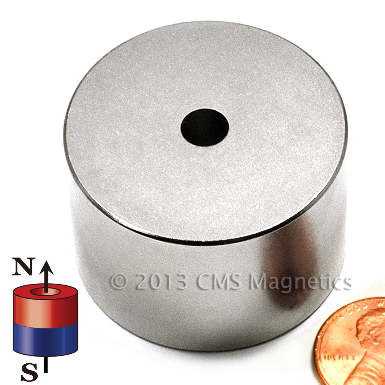 3/8 dia x 1/4 thick N42 Neodymium Magnet - Licensed Material