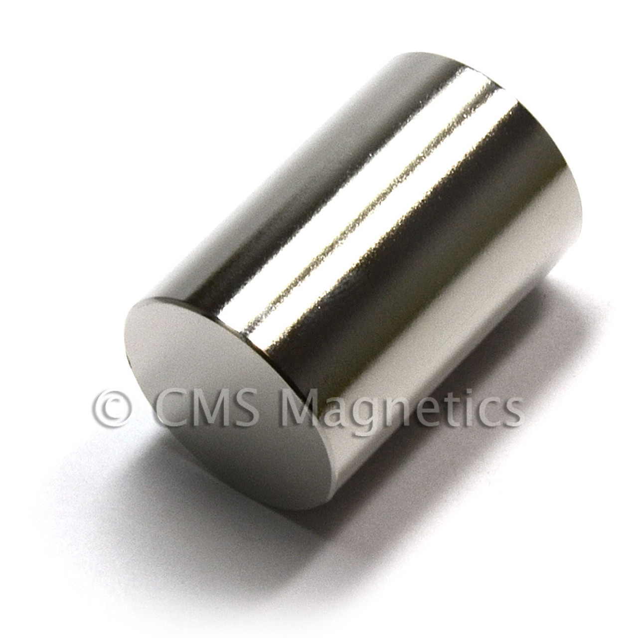 Side view of powerful neodymium cylinder magnet