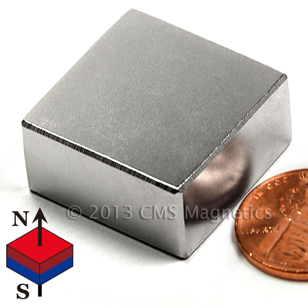 1"x1"x1/2" N52 Neodymium Magnet