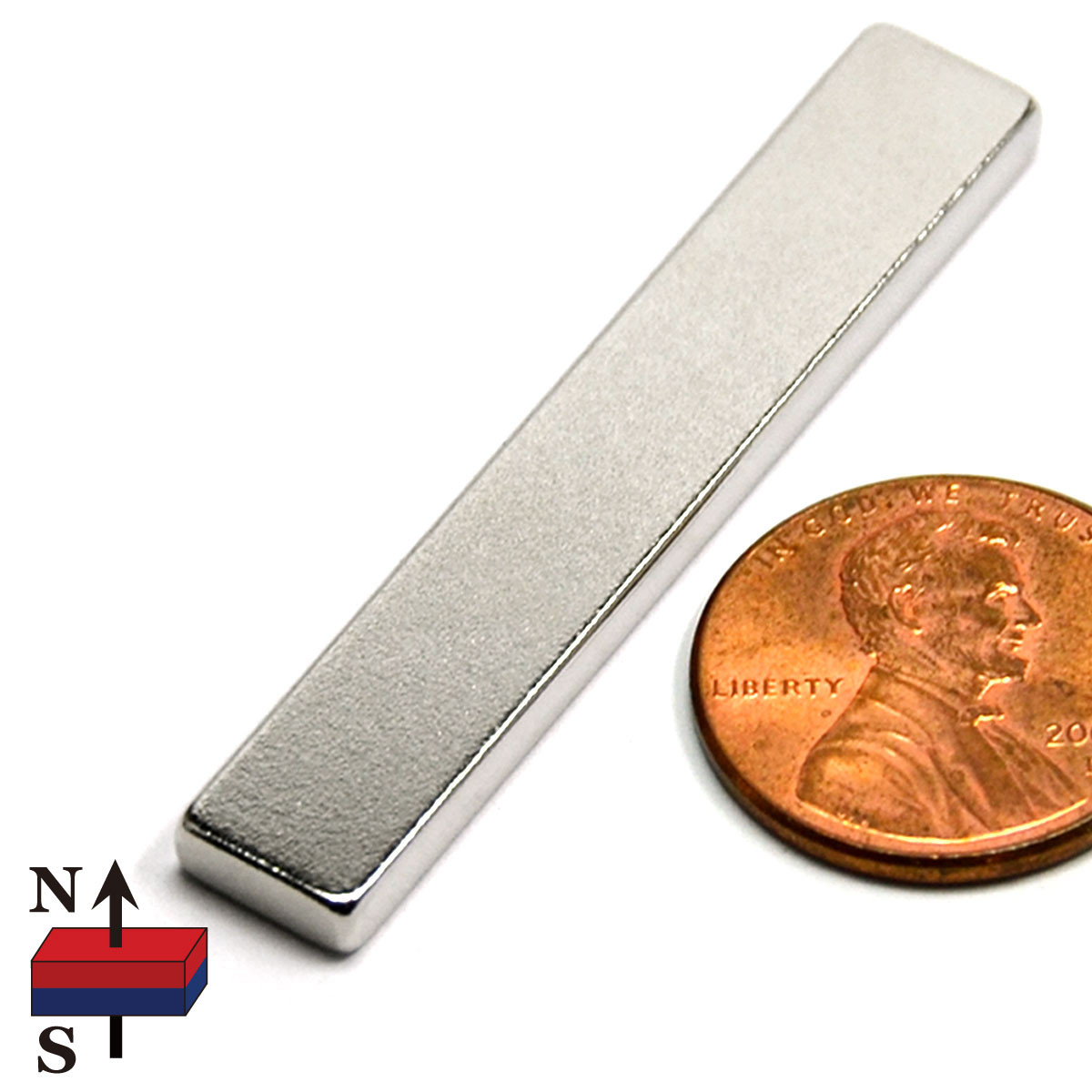 1 7/8x5/8x1/8" Rectangle Neodymium Magnet magnet