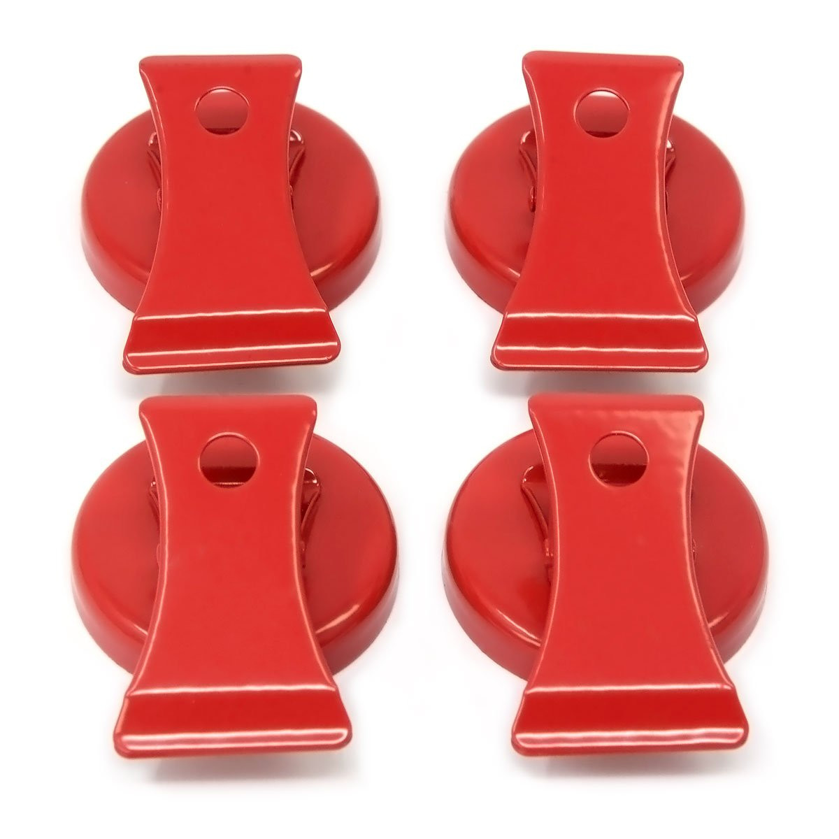 4 ct. Magnetic Clips for Cabinet or Magnetic Whiteboard Single Color