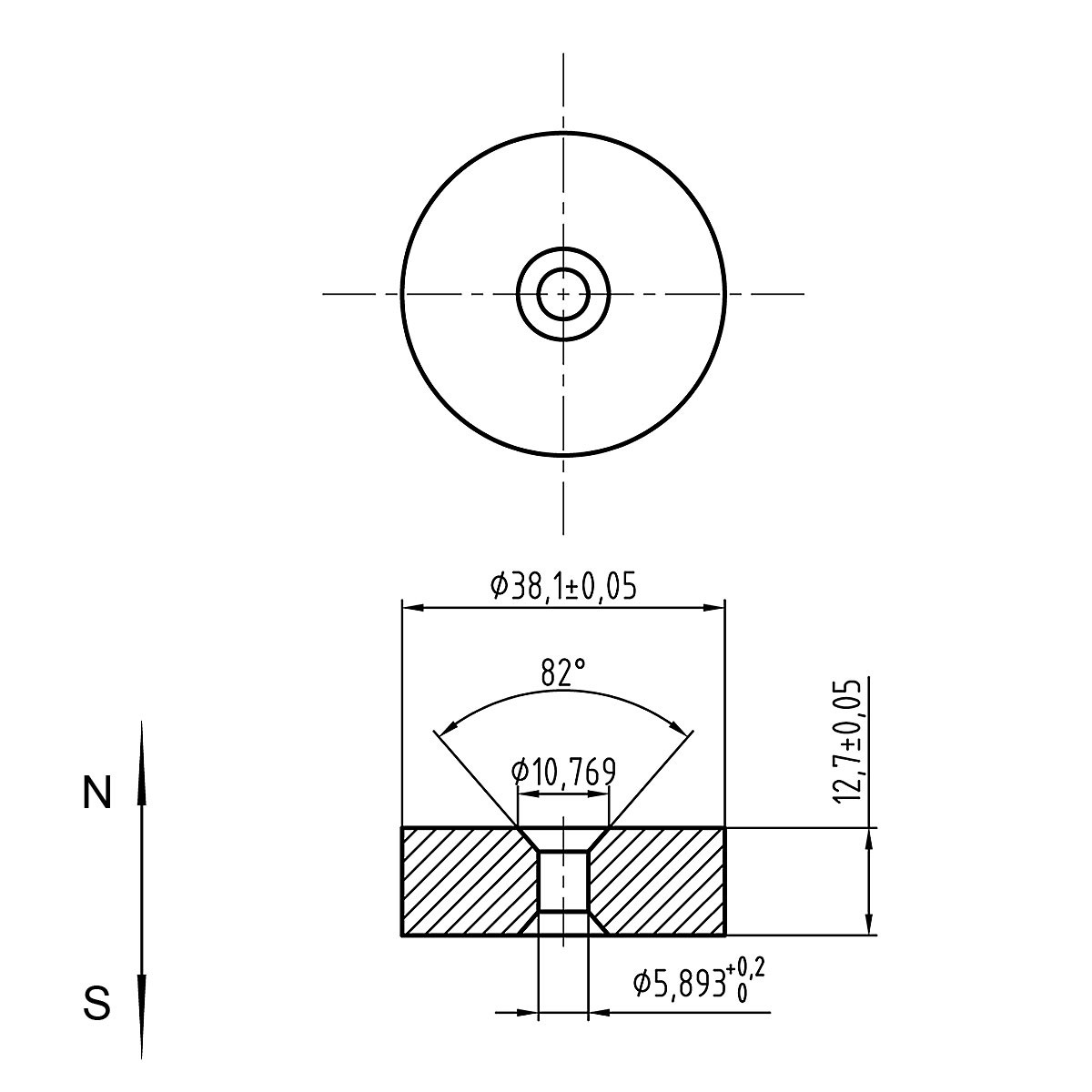 Strong Rare Earth Disc Magnet for Industrial Applications