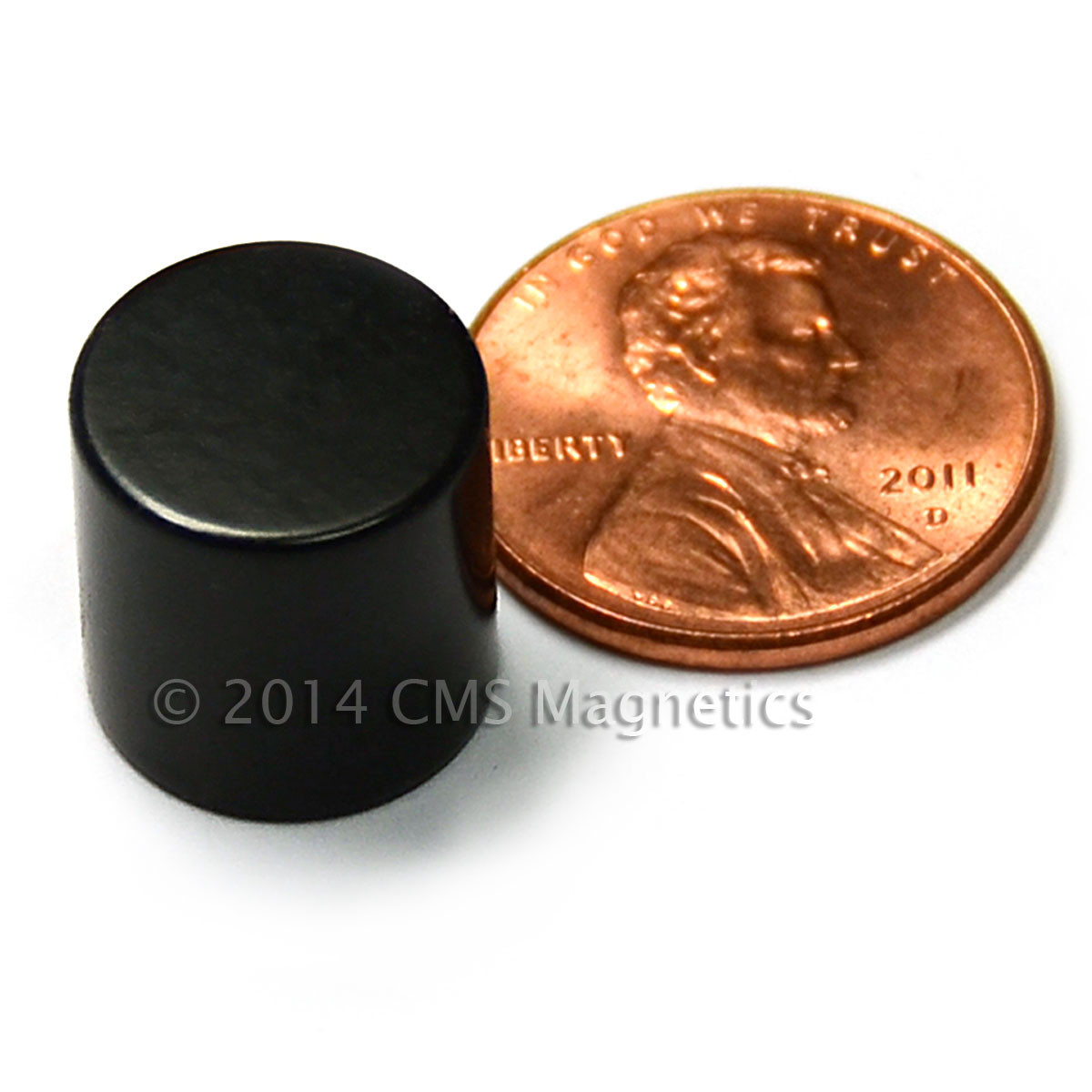 N45 23.3 LB Pull Dia 1/2x1/2" Neodymium Magnet Epoxy Coated