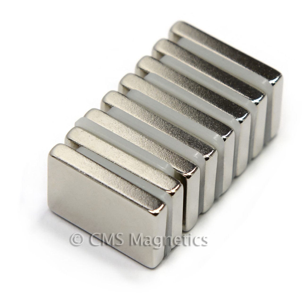 N50 neodymium magnet 3/4 x 1/2 x 1/8" magnetic block