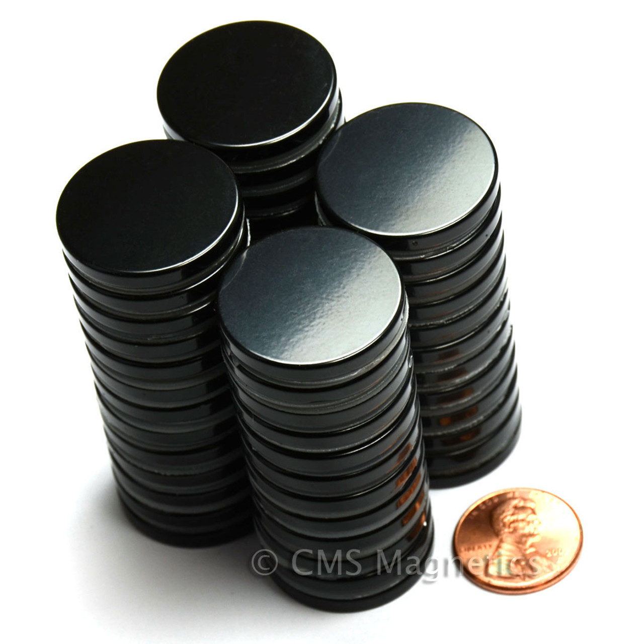 Close-Up of Epoxy Coating on 1x1/8 Inch N52 Disc Magnet