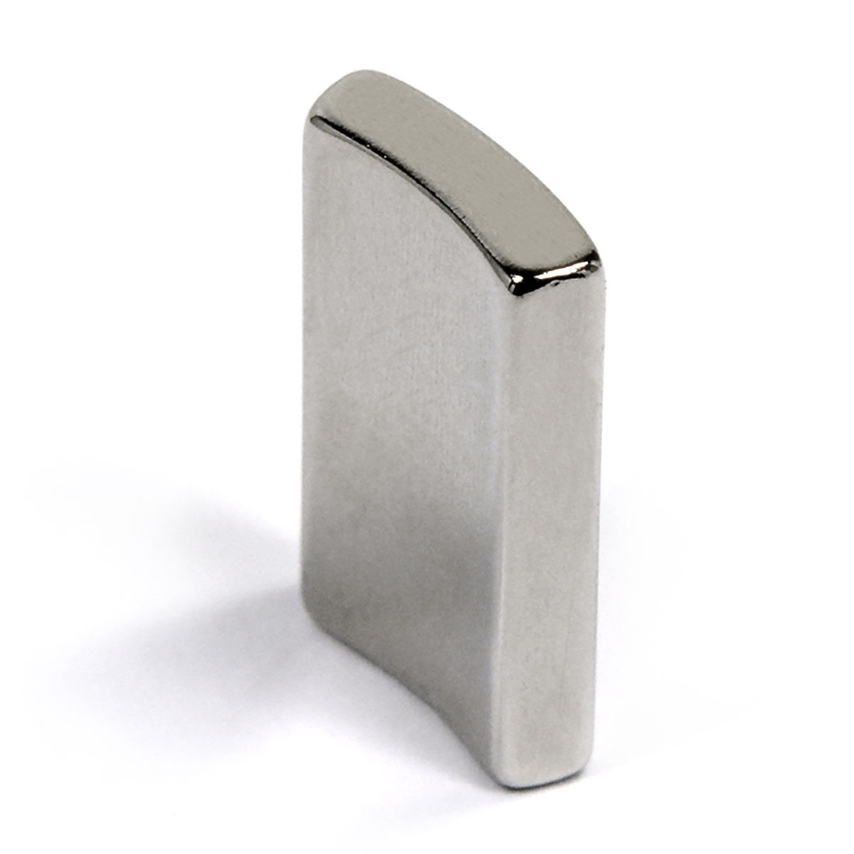 Specs illustration of N42SH neodymium curved magnet OD1.5" ID1.25" 0.75"L 36°, suited for wind energy and precision assemblies