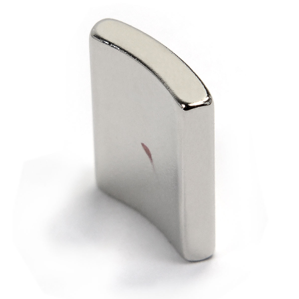 Technical blueprint dimensions for 45-degree neodymium arc segment magnet 1.5 OD x 1.25 ID