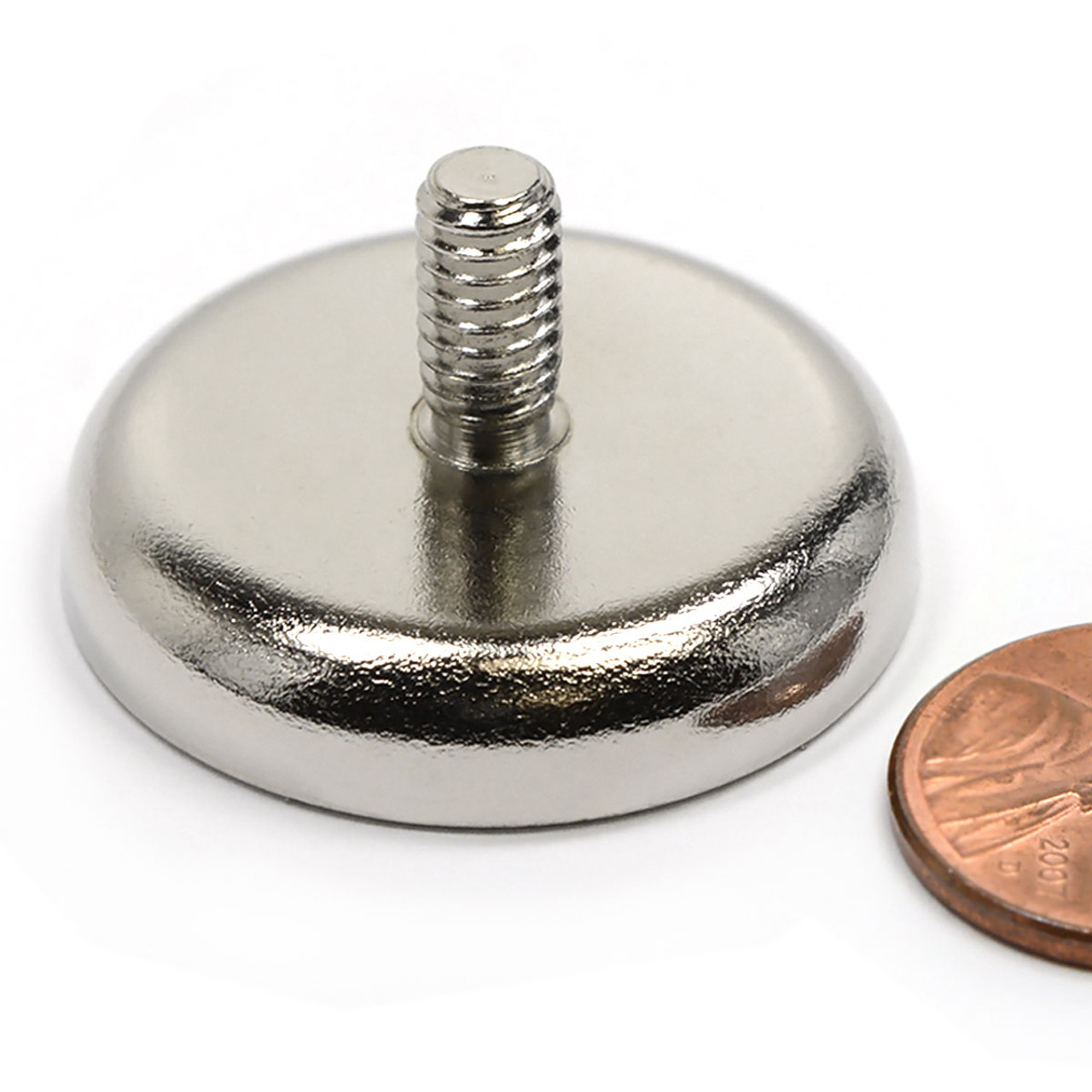 Neodymium Cup Magnet w/ Male Threaded Stud