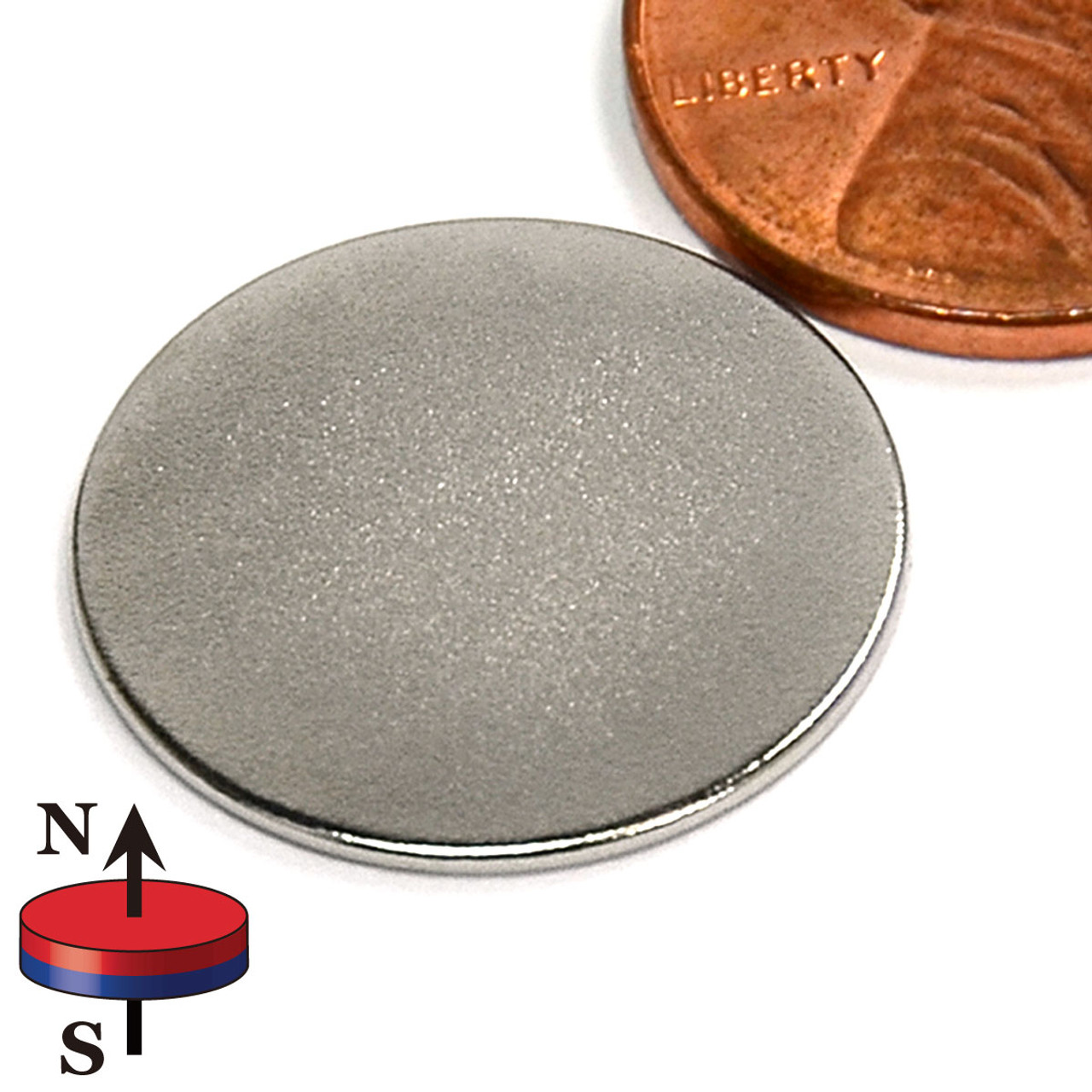 N42 Neodymium Small Disc Magnet 1/4x1/10, 2.2 LB Pull Force