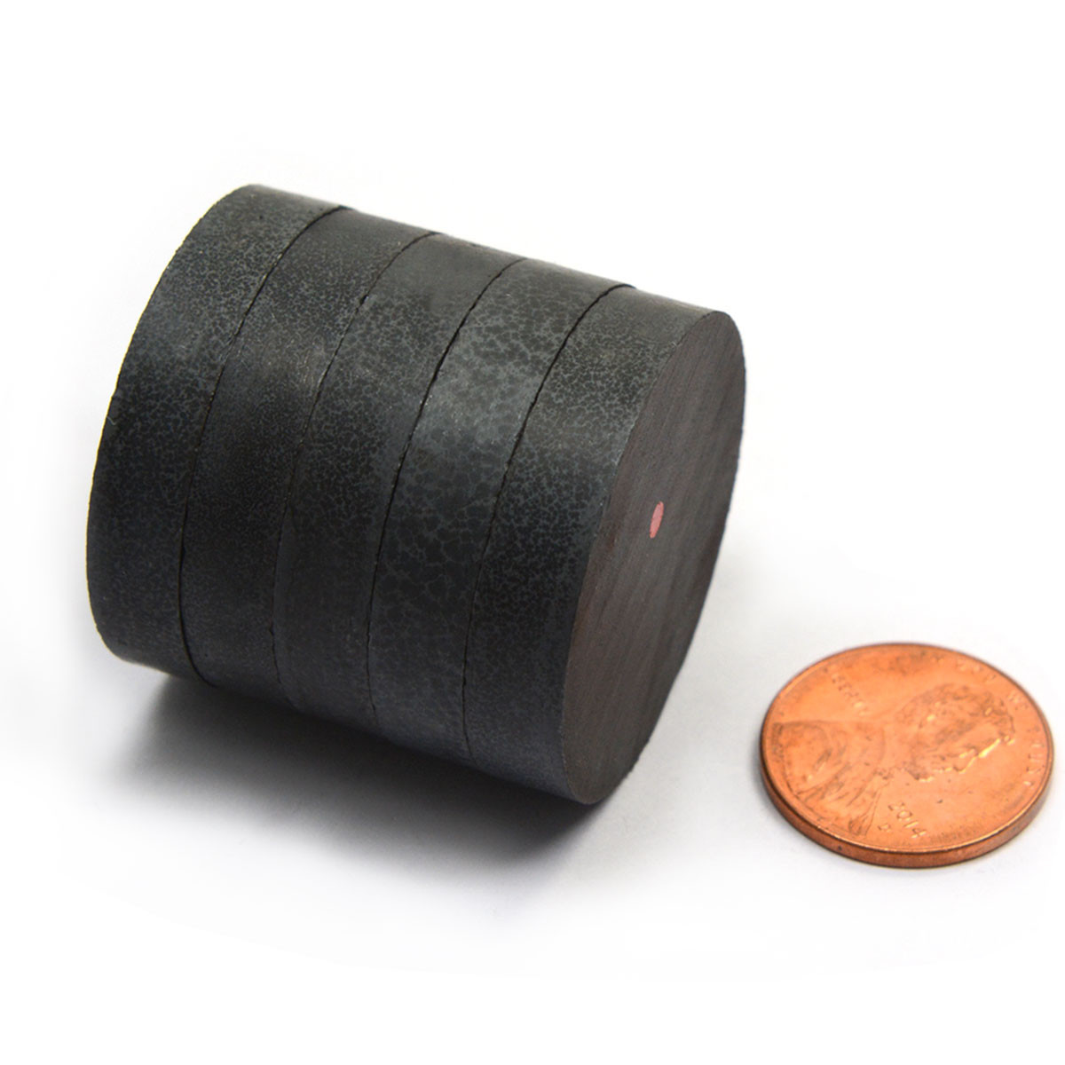 Ceramic Grade C8 Ferrite Disc 1.26x0.25" Pack of 50