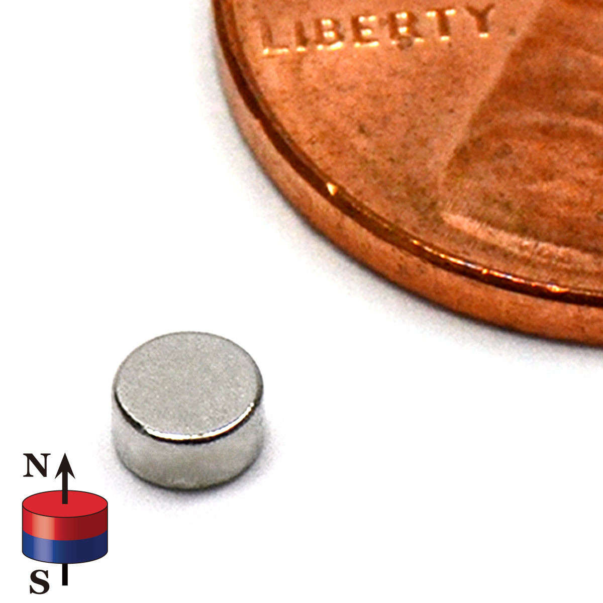 N52 neodymium disc magnet ultra-strong 1/8x1/16 size 0.83 LB pull high-grade rare earth magnet