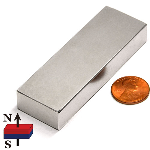 N52 Neodymium Block Magnet 3x1x1/2