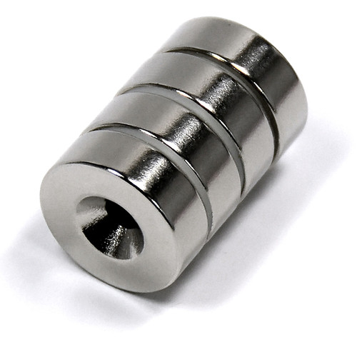 N52 disc magnet 3/4x1/4" with countersunk hole