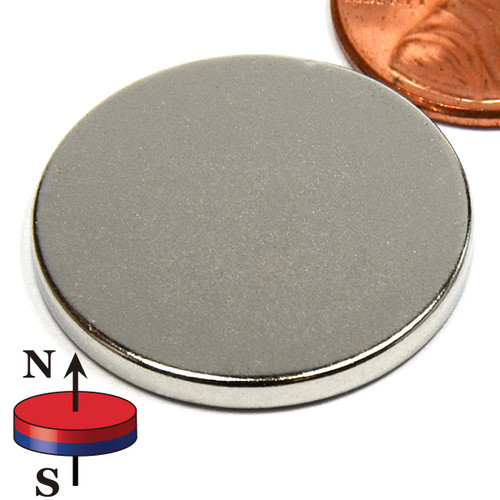N45 Disc Magnet 1"x1/10" Neodymium Rare Earth Magnet