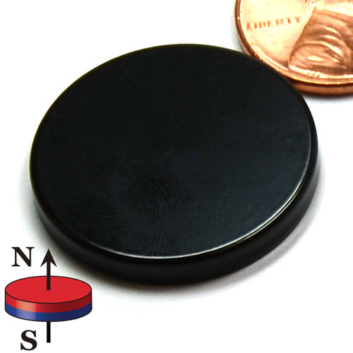N50 Neodymium Disc Magnet - 1"x1/8" with Epoxy Coating