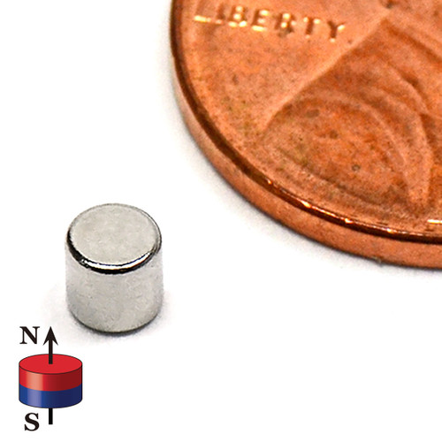 N52 1/8x1/8 neodymium rare earth cylindrical magnet