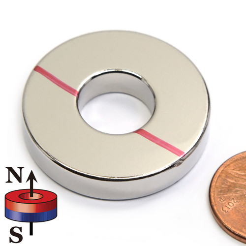 countersunk ring magnet with penny