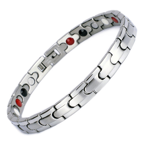 Magnetic Bracelet Novoa Women's Quad-Element Two-Tone Silver - B101