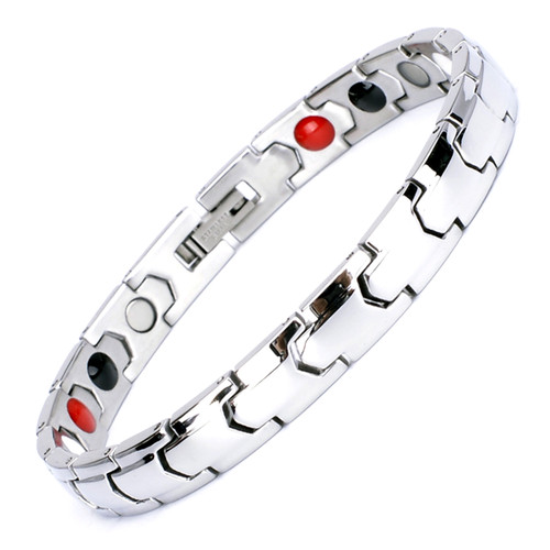 Magnetic Bracelet Novoa Women's Quad-Element Titanium Silver B533