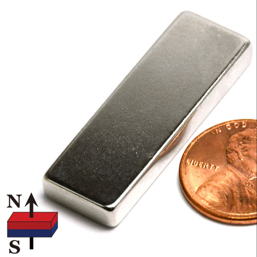 N42 Neodymium Bar Magnet 1-1/2"x1/2"x3/16" for Strong Performance