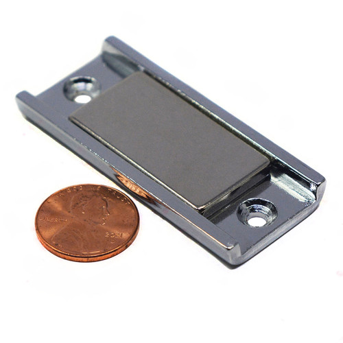 145 LB Neodymium Channel Magnet 2.25"x1"x1/4" with Countersunk Holes