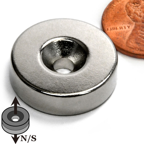 Neodymium Disc Magnets Countersunk Hole
