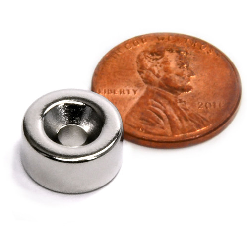 Dual Countersunk Neodymium Disc Magnet for Secure Mounting
