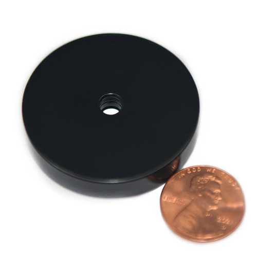 112 LB Neodymium Pot Magnet Dia 1.57 inches with 10 Countersunk Hole - Strong Holding Power