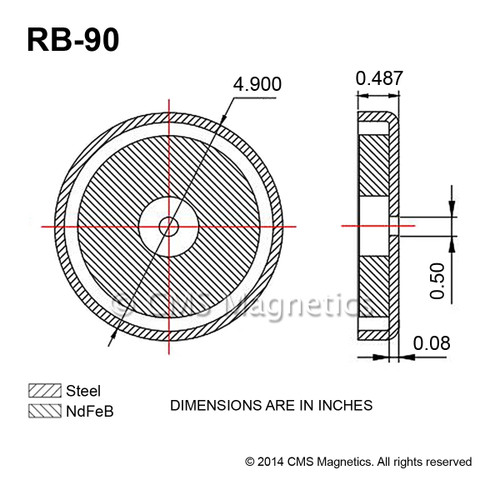 magnetic round base