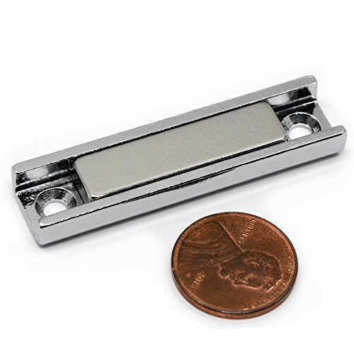 neodymium channel magnets, with countersunk holes