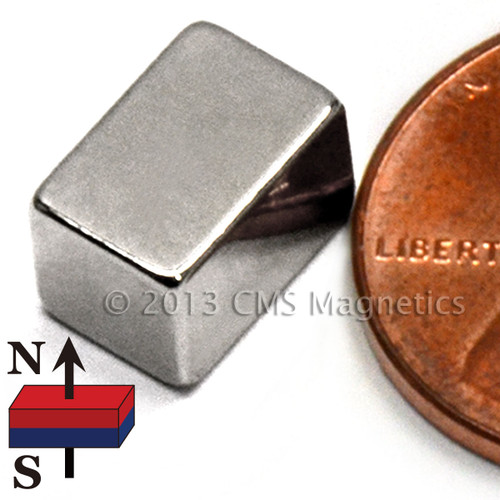 N42 3/8"x1/4"x1/4" Neodymium Rare Earth Block