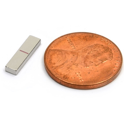 1/2"x1/8"x1/16" Neodymium Rare Earth Block Magnet