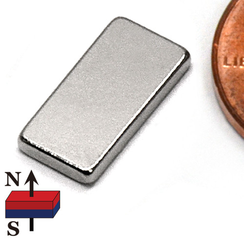 1/2x1/4x1/16" NdFeB Rare Earth Magnet