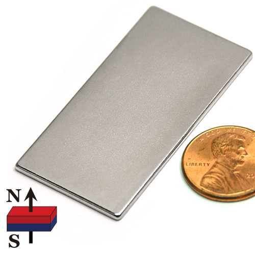 2x1x1/16" NdFeB Rare Earth Rectangle Magnet